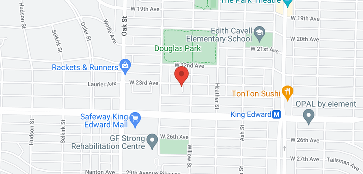 map of 820 W 23RD AVENUE
